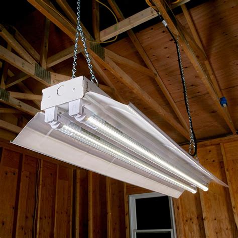 installation of fluorescent light fixtures